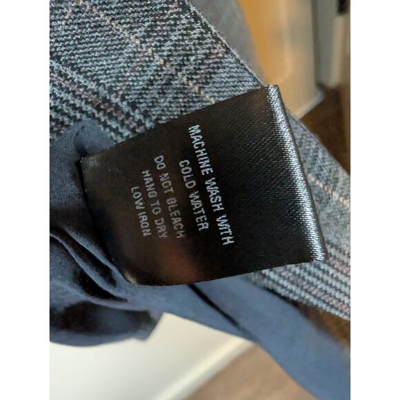 Vici Gray Plaid Mid Length Blazer Jacket One Button Two Pocket Women's S Office - Picture 4 of 8